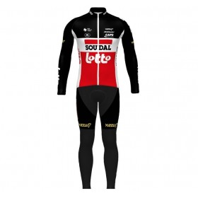 Completo Maglia ML + Pantaloncino con bretelle ML 2020 Lotto Soudal N001